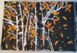 Fall page with White Birch Trees